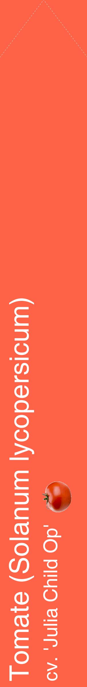 Étiquette de : Solanum lycopersicum cv. 'Julia Child Op' - format c - style blanche25_simplehel avec comestibilité simplifiée