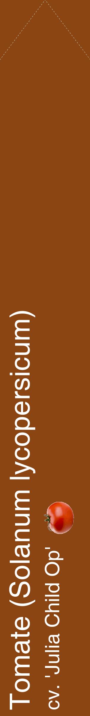 Étiquette de : Solanum lycopersicum cv. 'Julia Child Op' - format c - style blanche30_simplehel avec comestibilité simplifiée
