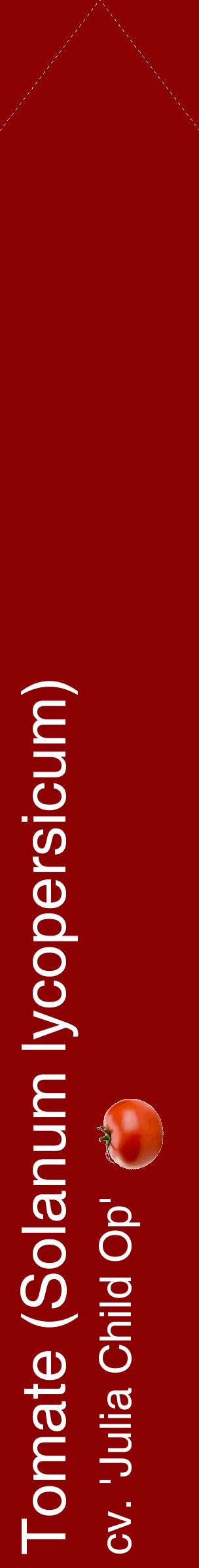 Étiquette de : Solanum lycopersicum cv. 'Julia Child Op' - format c - style blanche34_simplehel avec comestibilité simplifiée