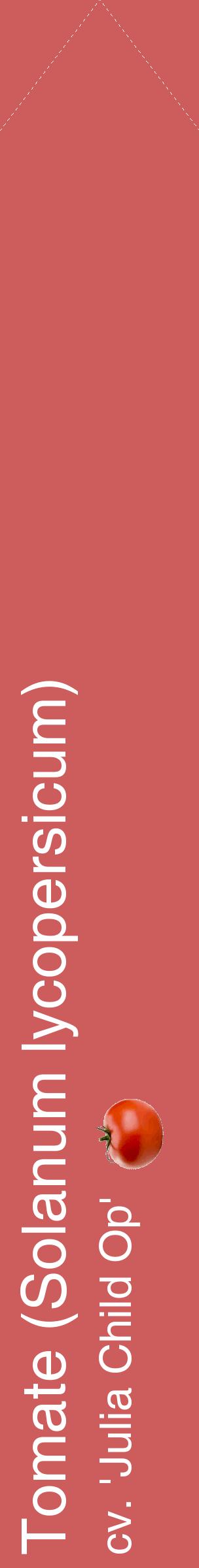 Étiquette de : Solanum lycopersicum cv. 'Julia Child Op' - format c - style blanche35_simplehel avec comestibilité simplifiée