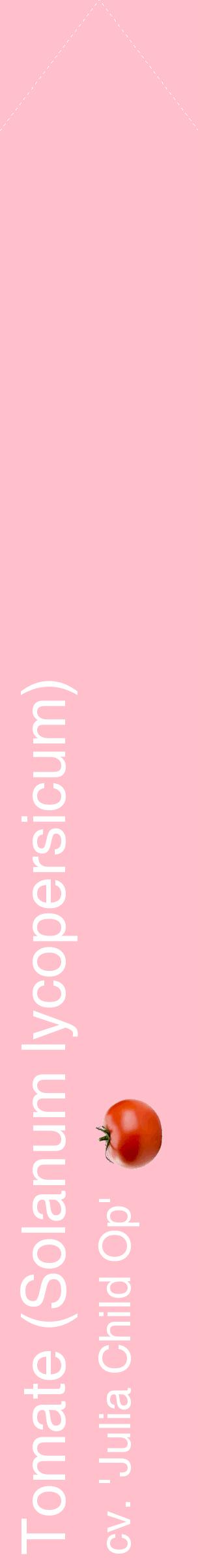 Étiquette de : Solanum lycopersicum cv. 'Julia Child Op' - format c - style blanche40_simplehel avec comestibilité simplifiée