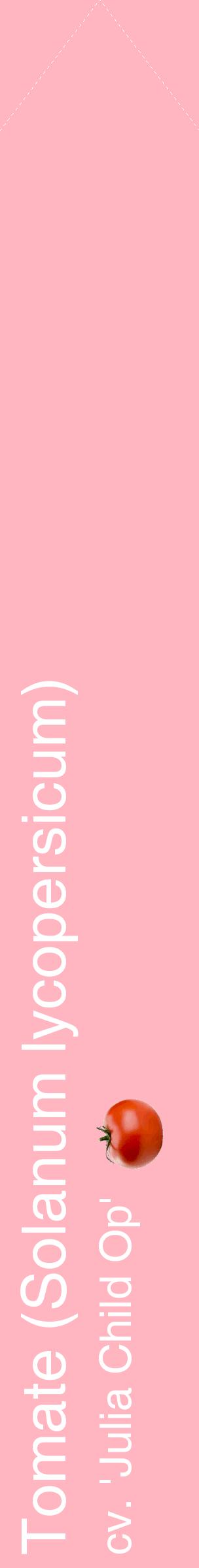 Étiquette de : Solanum lycopersicum cv. 'Julia Child Op' - format c - style blanche41_simplehel avec comestibilité simplifiée