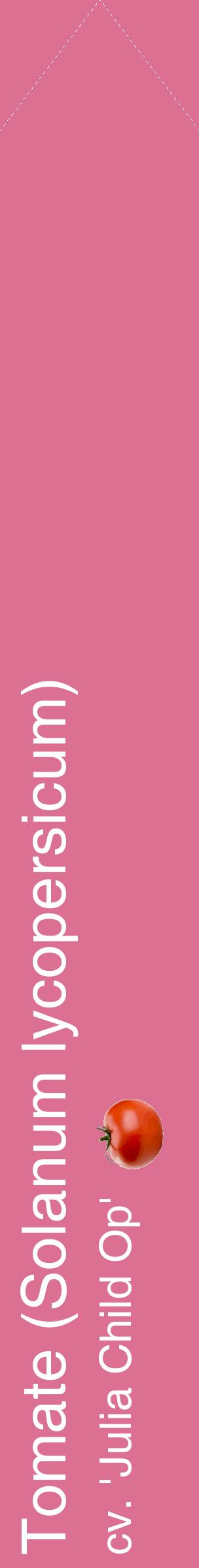 Étiquette de : Solanum lycopersicum cv. 'Julia Child Op' - format c - style blanche44_simplehel avec comestibilité simplifiée