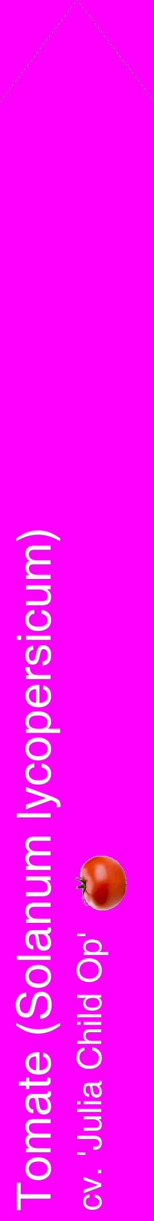 Étiquette de : Solanum lycopersicum cv. 'Julia Child Op' - format c - style blanche51_simplehel avec comestibilité simplifiée