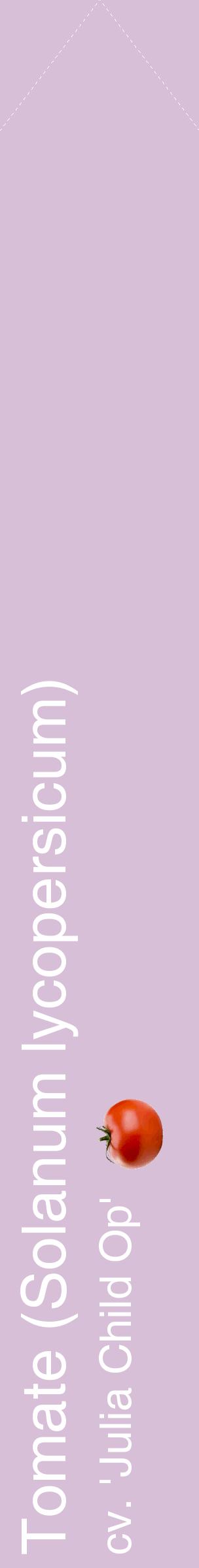 Étiquette de : Solanum lycopersicum cv. 'Julia Child Op' - format c - style blanche54_simplehel avec comestibilité simplifiée