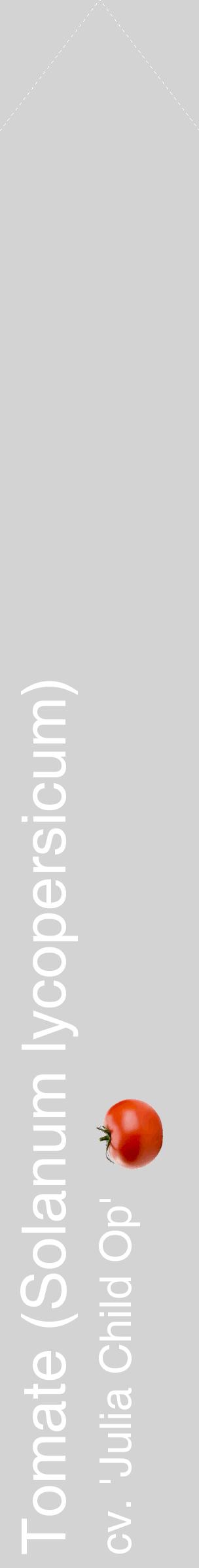 Étiquette de : Solanum lycopersicum cv. 'Julia Child Op' - format c - style blanche56_simplehel avec comestibilité simplifiée