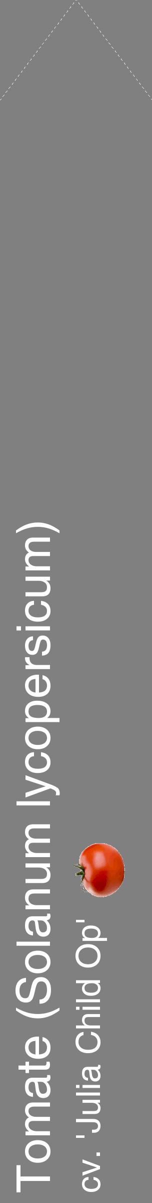Étiquette de : Solanum lycopersicum cv. 'Julia Child Op' - format c - style blanche57_simplehel avec comestibilité simplifiée