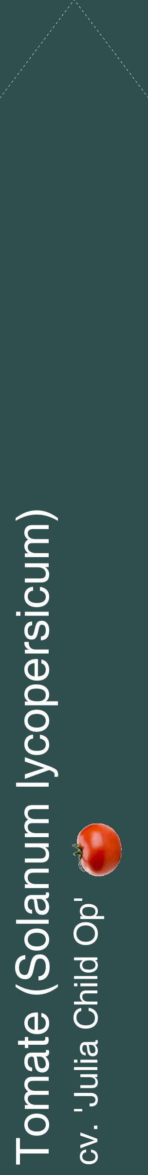 Étiquette de : Solanum lycopersicum cv. 'Julia Child Op' - format c - style blanche58_simplehel avec comestibilité simplifiée