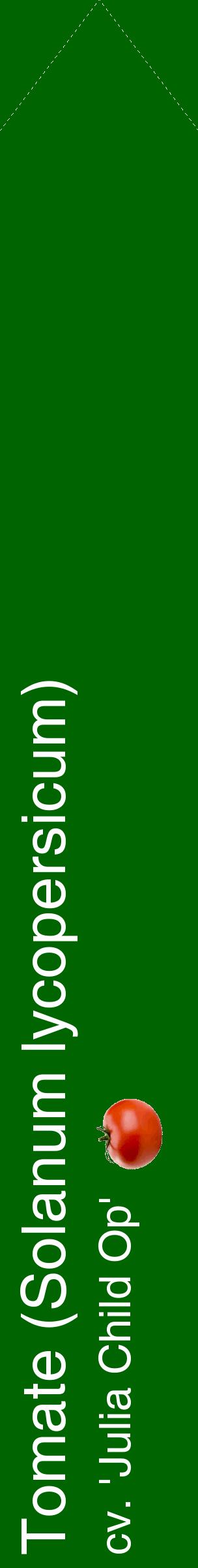 Étiquette de : Solanum lycopersicum cv. 'Julia Child Op' - format c - style blanche8_simplehel avec comestibilité simplifiée