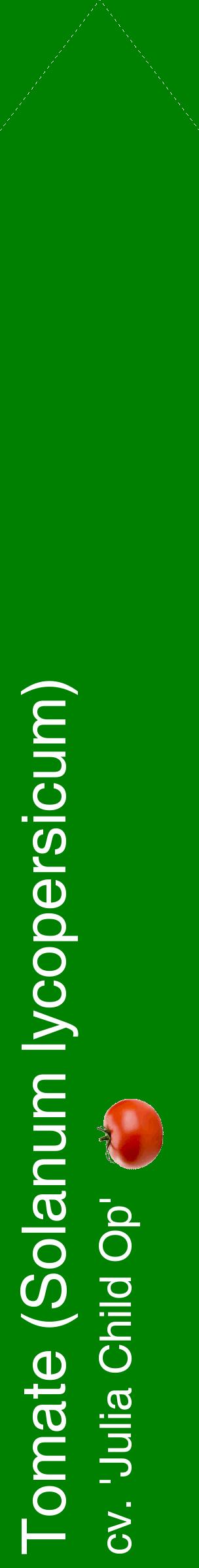 Étiquette de : Solanum lycopersicum cv. 'Julia Child Op' - format c - style blanche9_simplehel avec comestibilité simplifiée
