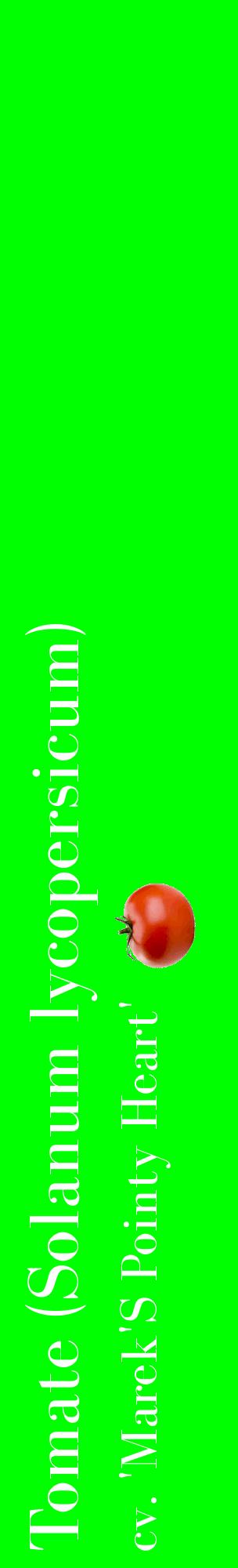 Étiquette de : Solanum lycopersicum cv. 'Marek'S Pointy Heart' - format c - style blanche16_basiquebod avec comestibilité simplifiée