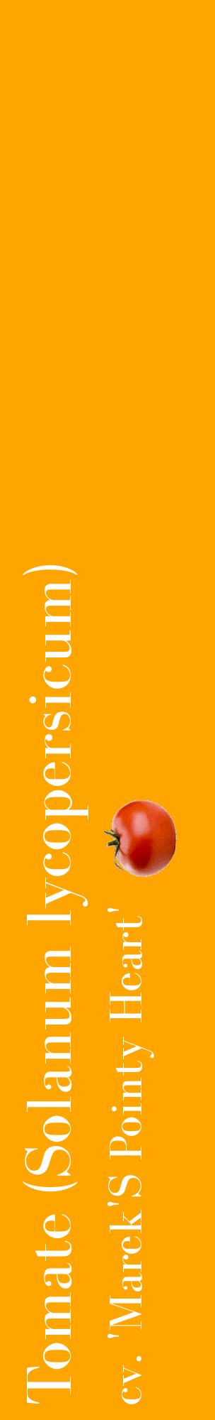 Étiquette de : Solanum lycopersicum cv. 'Marek'S Pointy Heart' - format c - style blanche22_basiquebod avec comestibilité simplifiée