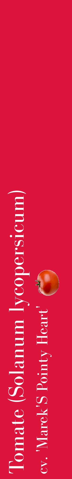 Étiquette de : Solanum lycopersicum cv. 'Marek'S Pointy Heart' - format c - style blanche36_basiquebod avec comestibilité simplifiée