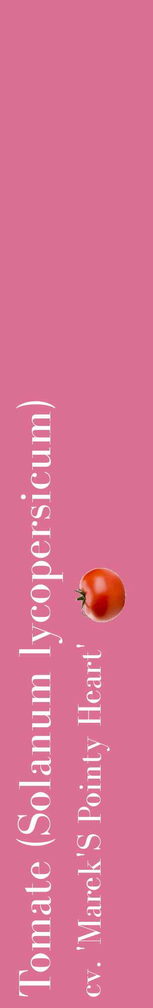 Étiquette de : Solanum lycopersicum cv. 'Marek'S Pointy Heart' - format c - style blanche44_basiquebod avec comestibilité simplifiée