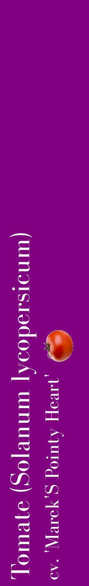 Étiquette de : Solanum lycopersicum cv. 'Marek'S Pointy Heart' - format c - style blanche46_basiquebod avec comestibilité simplifiée