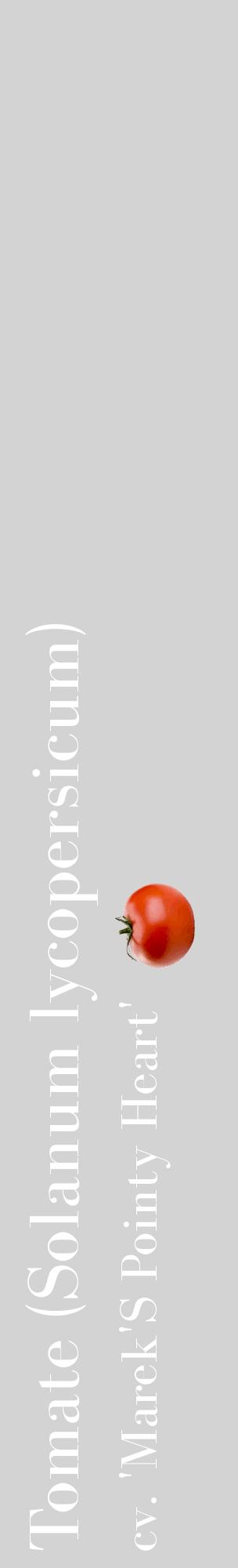 Étiquette de : Solanum lycopersicum cv. 'Marek'S Pointy Heart' - format c - style blanche56_basiquebod avec comestibilité simplifiée