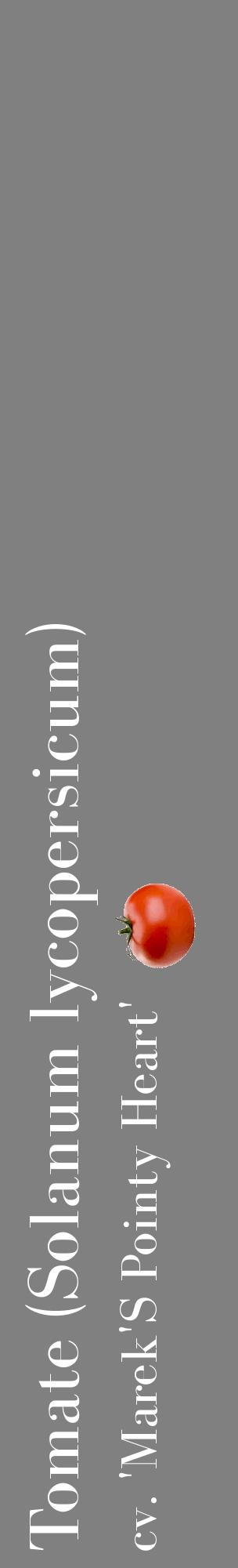 Étiquette de : Solanum lycopersicum cv. 'Marek'S Pointy Heart' - format c - style blanche57_basiquebod avec comestibilité simplifiée