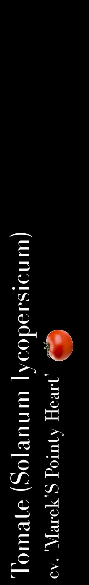 Étiquette de : Solanum lycopersicum cv. 'Marek'S Pointy Heart' - format c - style blanche59_basiquebod avec comestibilité simplifiée