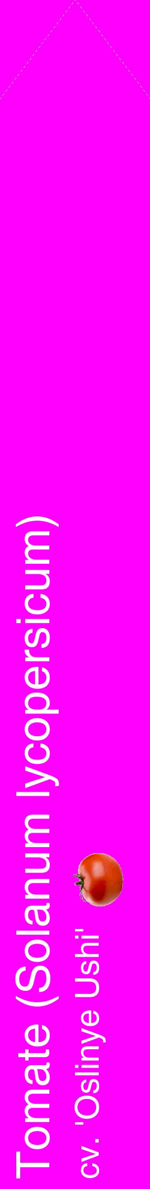 Étiquette de : Solanum lycopersicum cv. 'Oslinye Ushi' - format c - style blanche51_simplehel avec comestibilité simplifiée