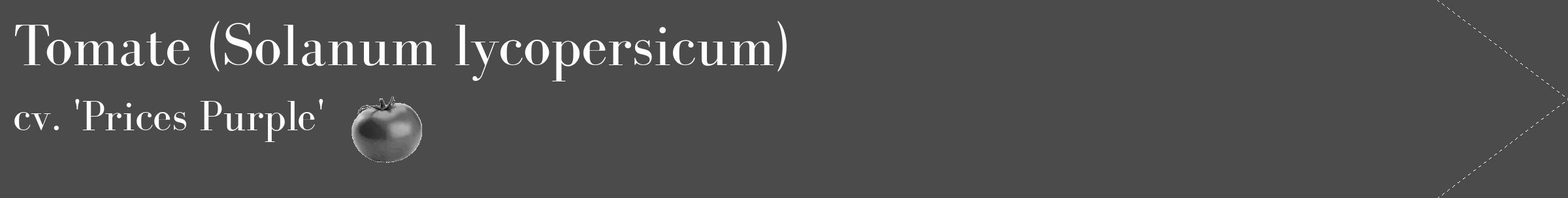 Étiquette de : Solanum lycopersicum cv. 'Prices Purple' - format c - style blanche9_simple_simplebod avec comestibilité simplifiée