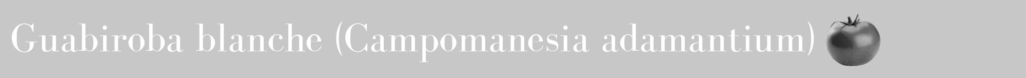Étiquette de : Campomanesia adamantium - format a - style blanche15bod avec comestibilité simplifiée