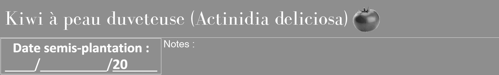 Étiquette de : Actinidia deliciosa - format a - style blanche25bod avec comestibilité simplifiée