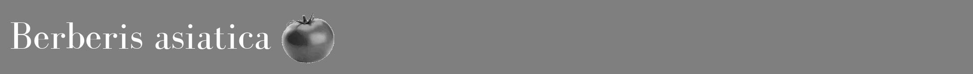 Étiquette de : Berberis asiatica - format a - style blanche57bod avec comestibilité simplifiée