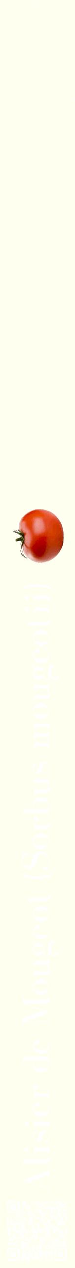 Étiquette de : Sorbus mougeotii - format b - style blanche19bod avec qrcode et comestibilité simplifiée