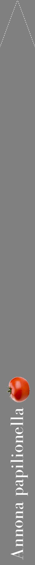 Étiquette de : Annona papilionella - format b - style blanche57bod avec comestibilité simplifiée