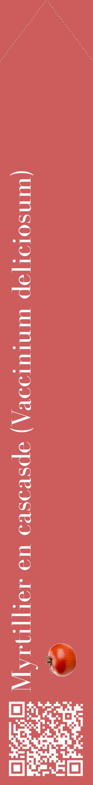 Étiquette de : Vaccinium deliciosum - format c - style blanche35_simplebod avec qrcode et comestibilité simplifiée