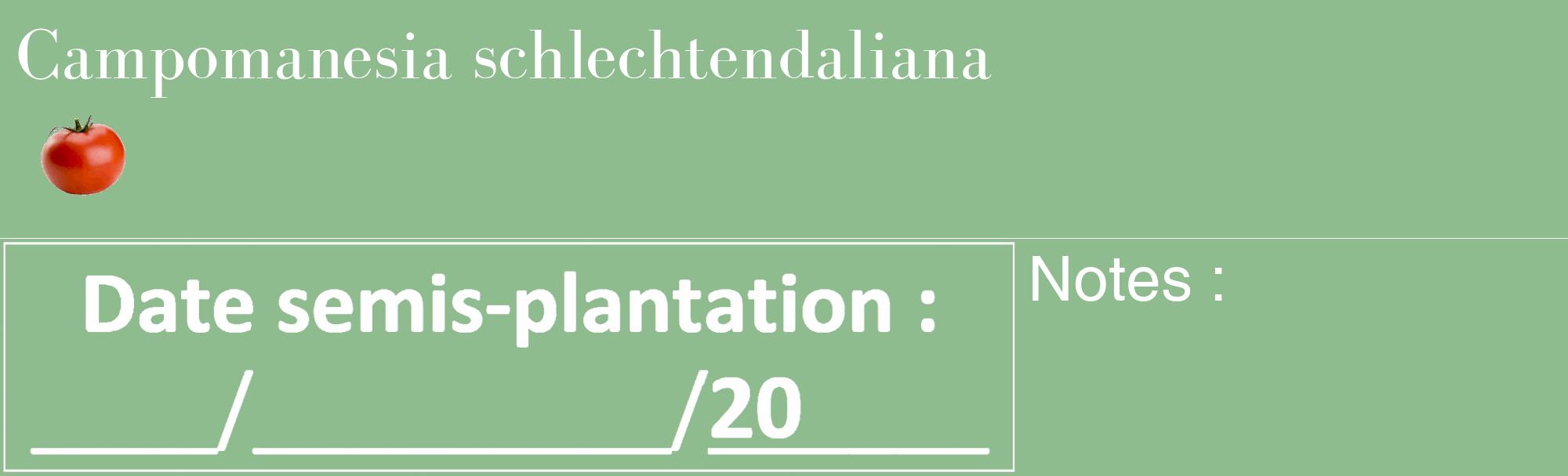 Étiquette de : Campomanesia schlechtendaliana - format c - style blanche13_basique_basiquebod avec comestibilité simplifiée