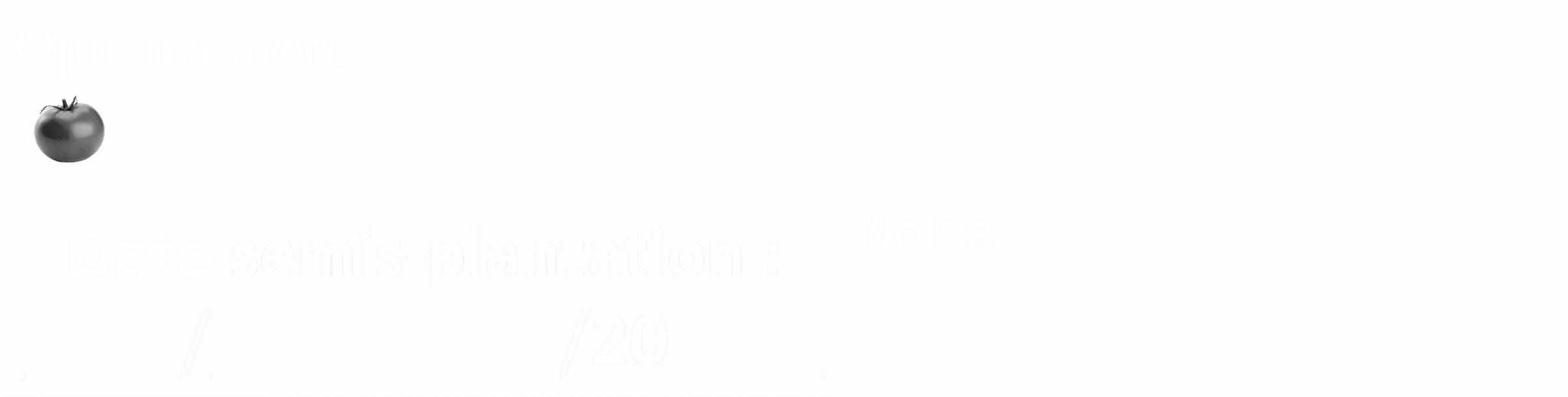 Étiquette de : Opuntia arcei - format c - style blanche19_simple_simplebod avec comestibilité simplifiée