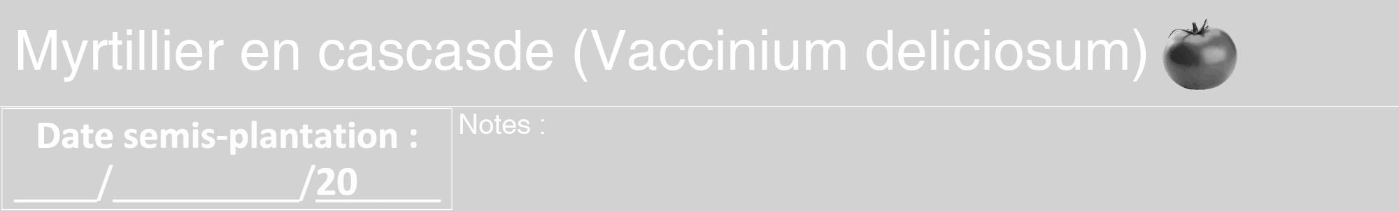 Étiquette de : Vaccinium deliciosum - format a - style blanche14hel avec comestibilité simplifiée