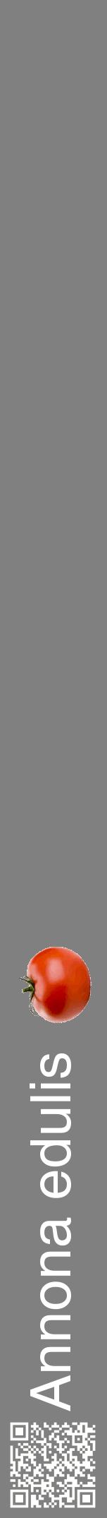 Étiquette de : Annona edulis - format a - style blanche57hel avec qrcode et comestibilité simplifiée