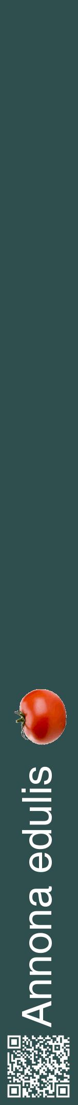 Étiquette de : Annona edulis - format a - style blanche58hel avec qrcode et comestibilité simplifiée