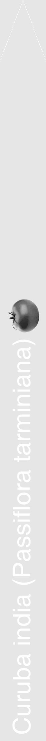 Étiquette de : Passiflora tarminiana - format b - style blanche18hel avec comestibilité simplifiée - position verticale