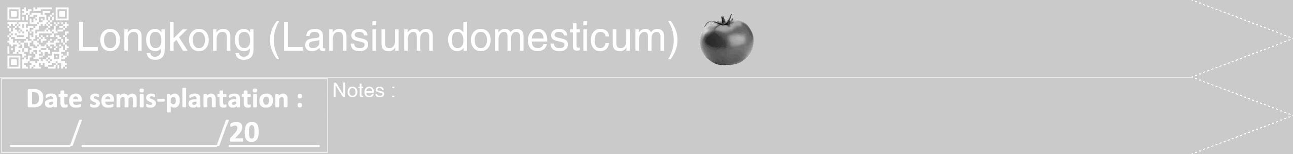 Étiquette de : Lansium domesticum - format b - style blanche21hel avec qrcode et comestibilité simplifiée