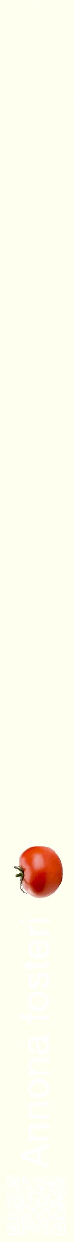 Étiquette de : Annona fosteri - format b - style blanche19hel avec qrcode et comestibilité simplifiée