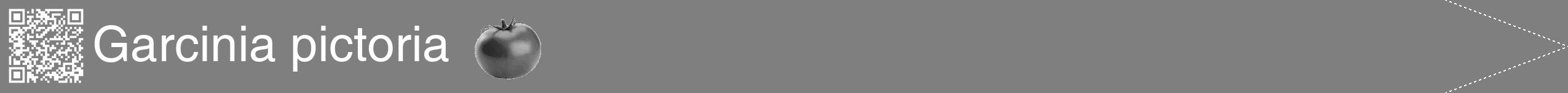 Étiquette de : Garcinia pictoria - format b - style blanche31hel avec qrcode et comestibilité simplifiée