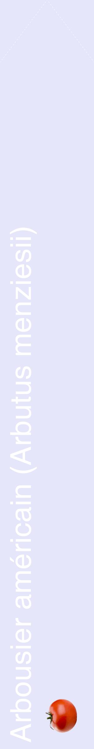 Étiquette de : Arbutus menziesii - format c - style blanche55_simplehel avec comestibilité simplifiée