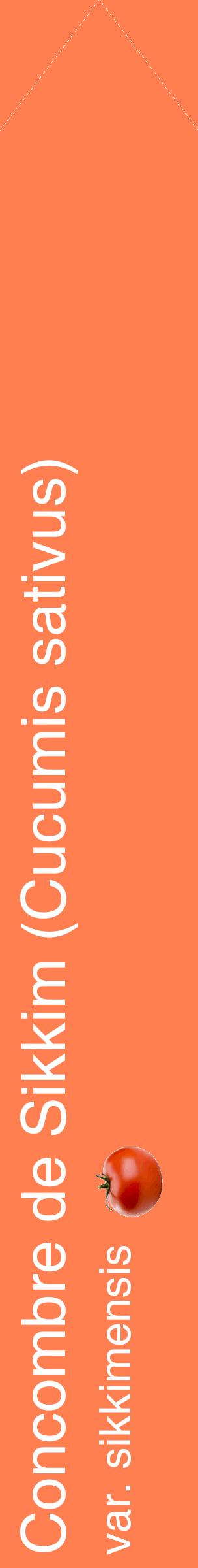 Étiquette de : Cucumis sativus var. sikkimensis - format c - style blanche24_simplehel avec comestibilité simplifiée