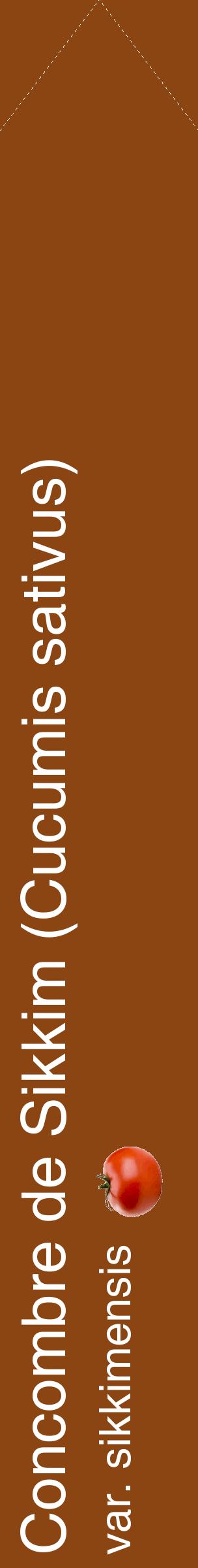 Étiquette de : Cucumis sativus var. sikkimensis - format c - style blanche30_simplehel avec comestibilité simplifiée