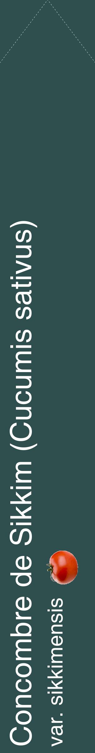 Étiquette de : Cucumis sativus var. sikkimensis - format c - style blanche58_simplehel avec comestibilité simplifiée