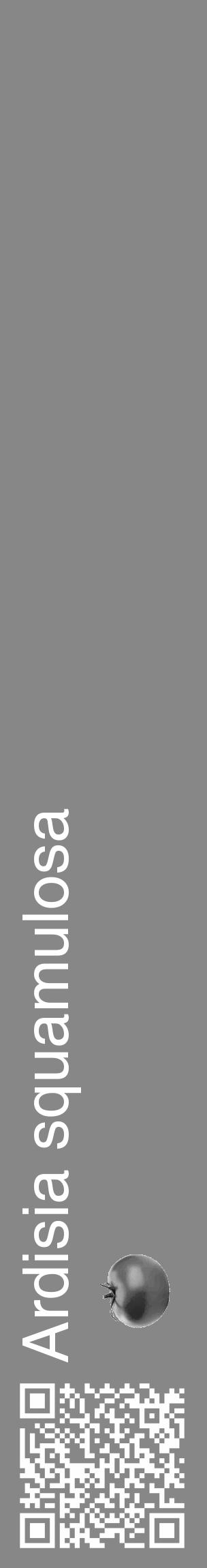 Étiquette de : Ardisia squamulosa - format c - style blanche12_basique_basiquehel avec qrcode et comestibilité simplifiée - position verticale