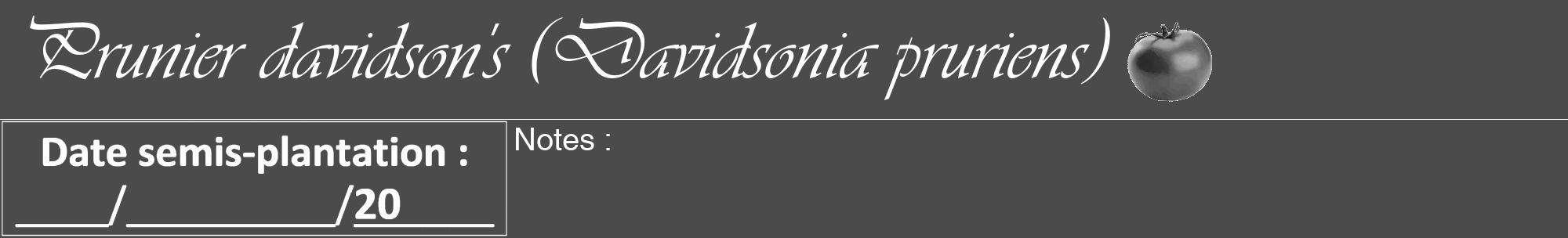 Étiquette de : Davidsonia pruriens - format a - style blanche9viv avec comestibilité simplifiée