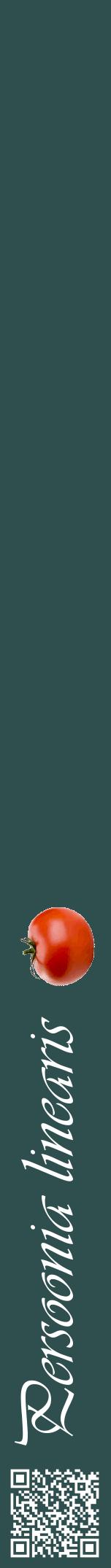 Étiquette de : Persoonia linearis - format a - style blanche58viv avec qrcode et comestibilité simplifiée