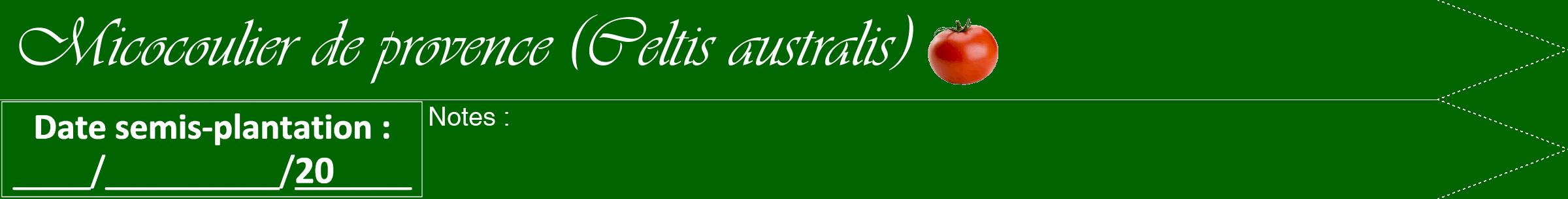 Étiquette de : Celtis australis - format b - style blanche8viv avec comestibilité simplifiée