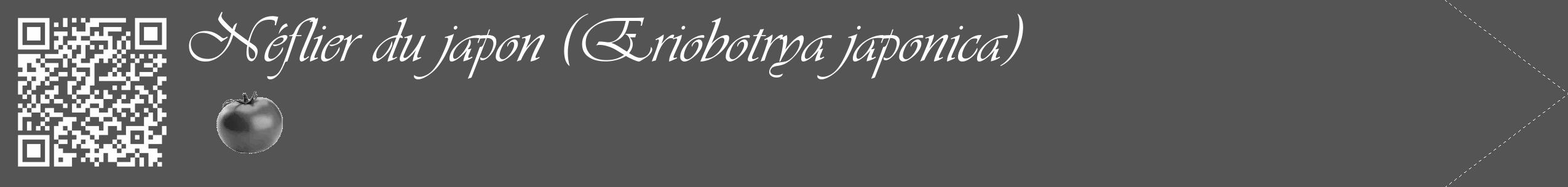 Étiquette de : Eriobotrya japonica - format c - style blanche30simple_simple_simpleviv avec qrcode et comestibilité simplifiée