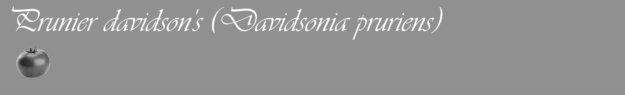 Étiquette de : Davidsonia pruriens - format c - style blanche4_basique_basiqueviv avec comestibilité simplifiée