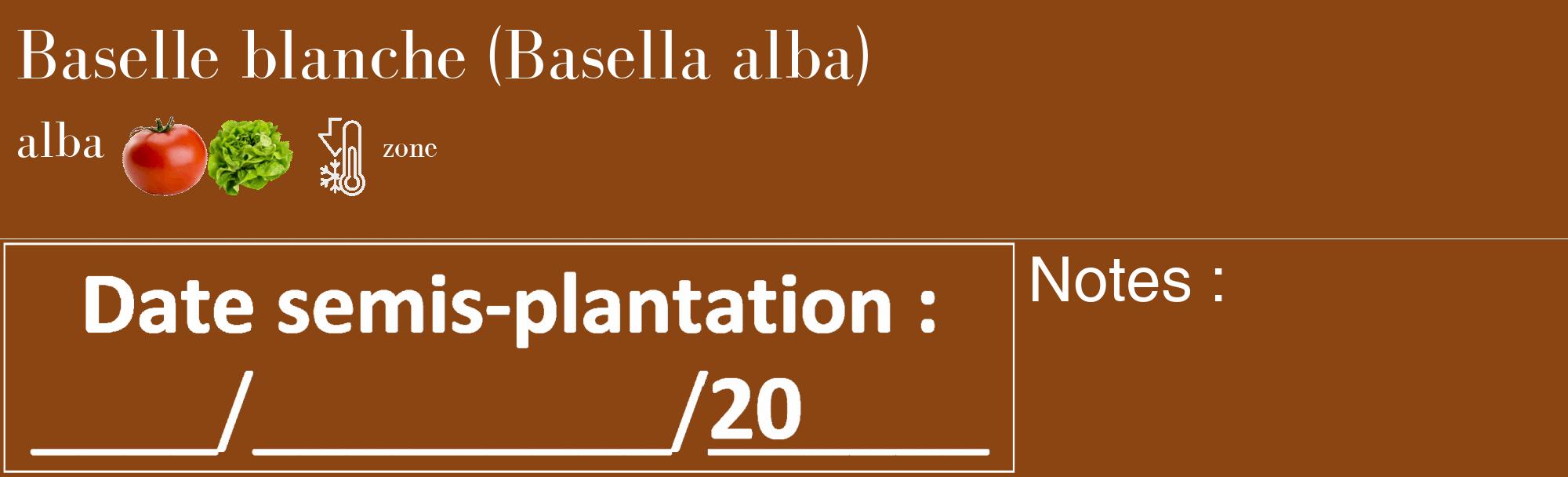 Étiquette de : Basella alba alba - format c - style blanche30_basique_basiquebod avec comestibilité simplifiée